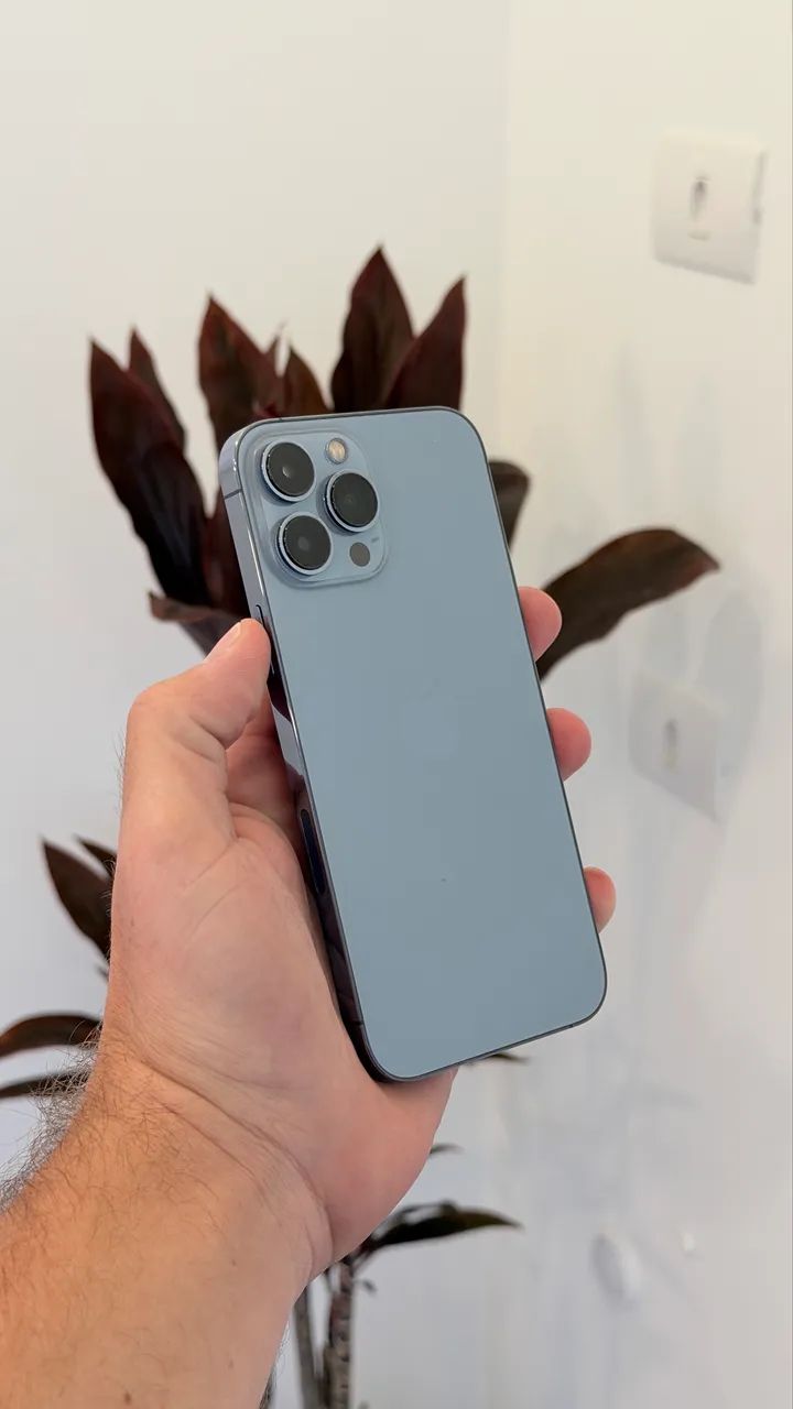 iPhone 13 Pro Max 128gb Azul, sem detalhes 