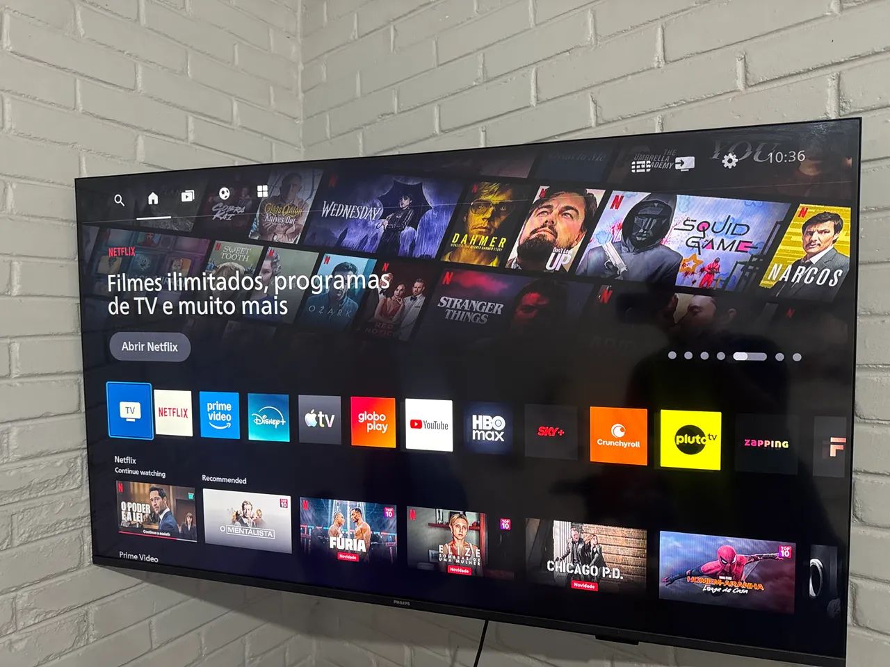 Smart tv Philips Bluetooth 50 polegadas com caixa apenas 4 meses de uso 