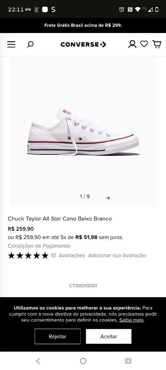 ALL star converse cano curto original  - Foto 4