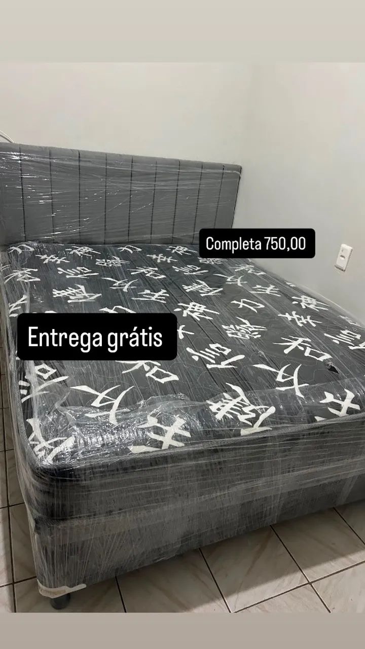 CAMA DE MOLAS COM CABECEIRA 9 