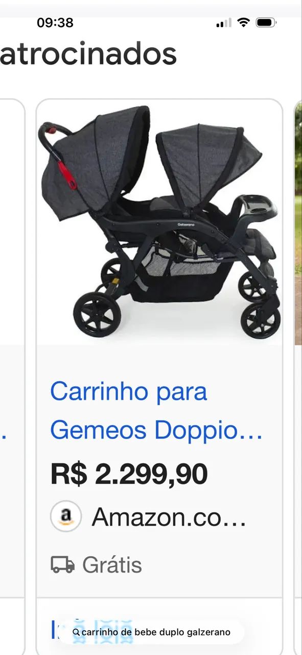 Carrinho Bebê Duplo gemeos  - Foto 3
