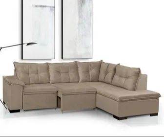 Sofa de Canto T. (2,73m) Dividimos Em Até 10x Sem Juros - Foto 2