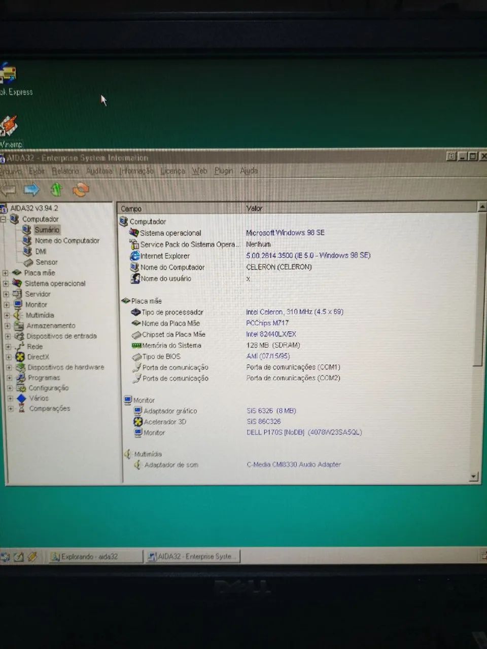Computador antigo M717 Celeron 300 slot1 ISA - Foto 3