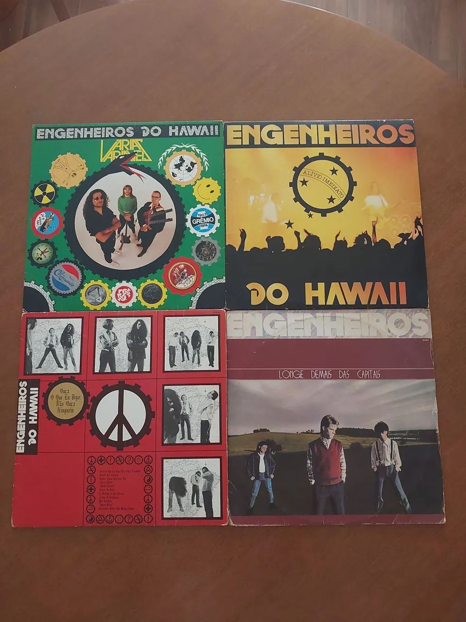 Lote LPs Engenheiros do Hawaii 4 discos 