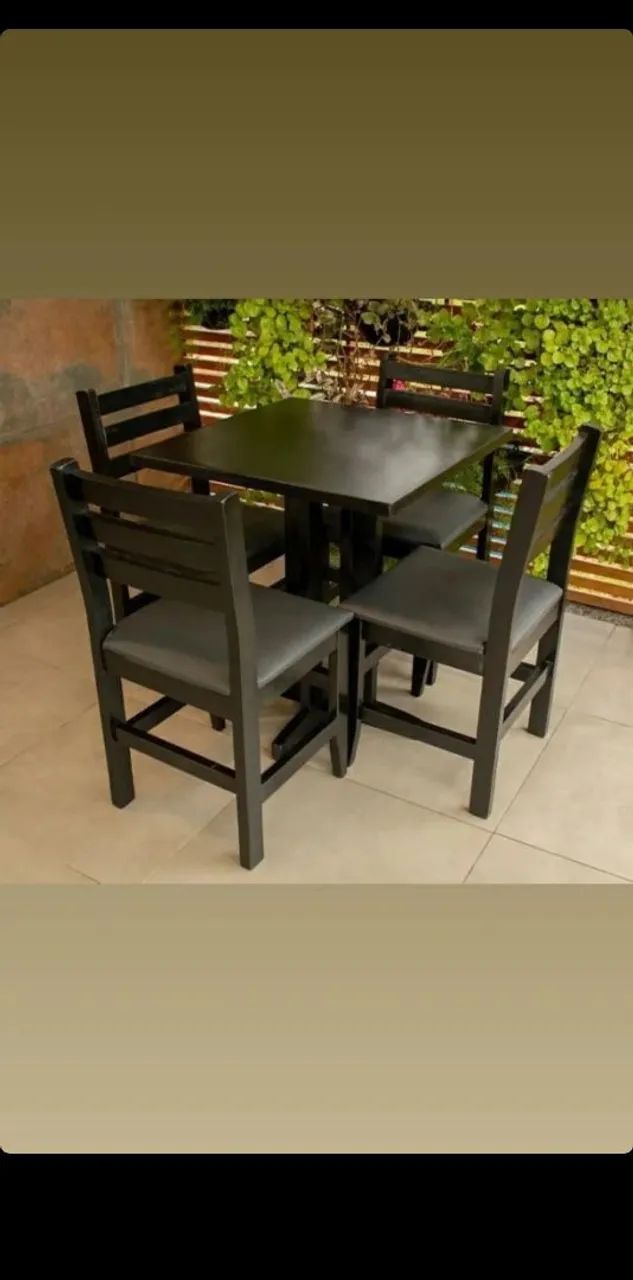 Mesa 70x70 madeira  - Foto 4