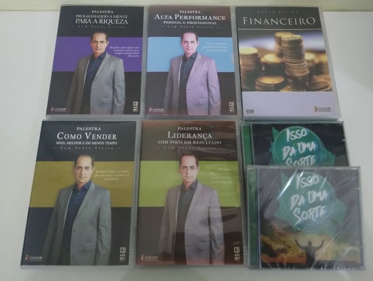 Lote com 33 DVDs e CDs originais do Coaching Paulo Vieira. - Foto 4