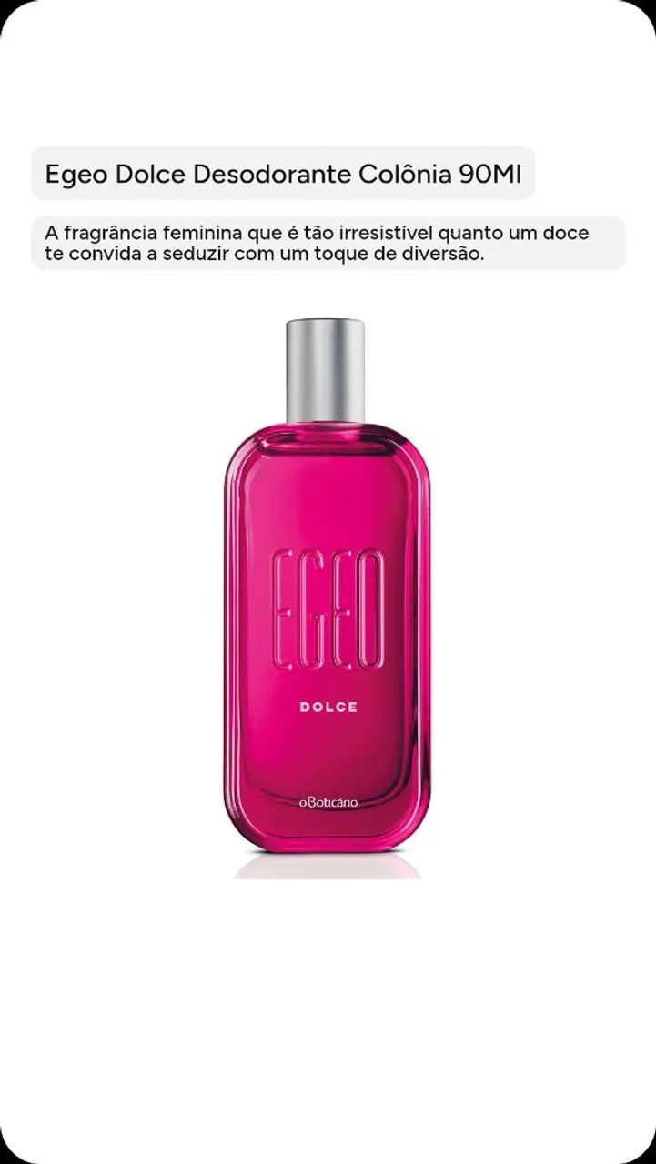 Egeo Dolce colônia 90ml 