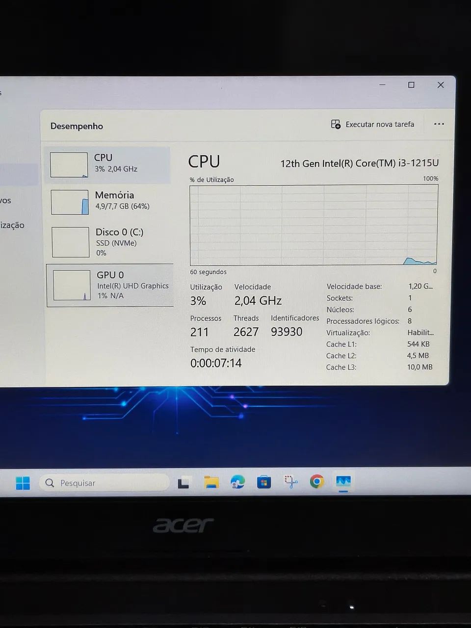 Notebook acer Intel 12a geração  - Foto 5