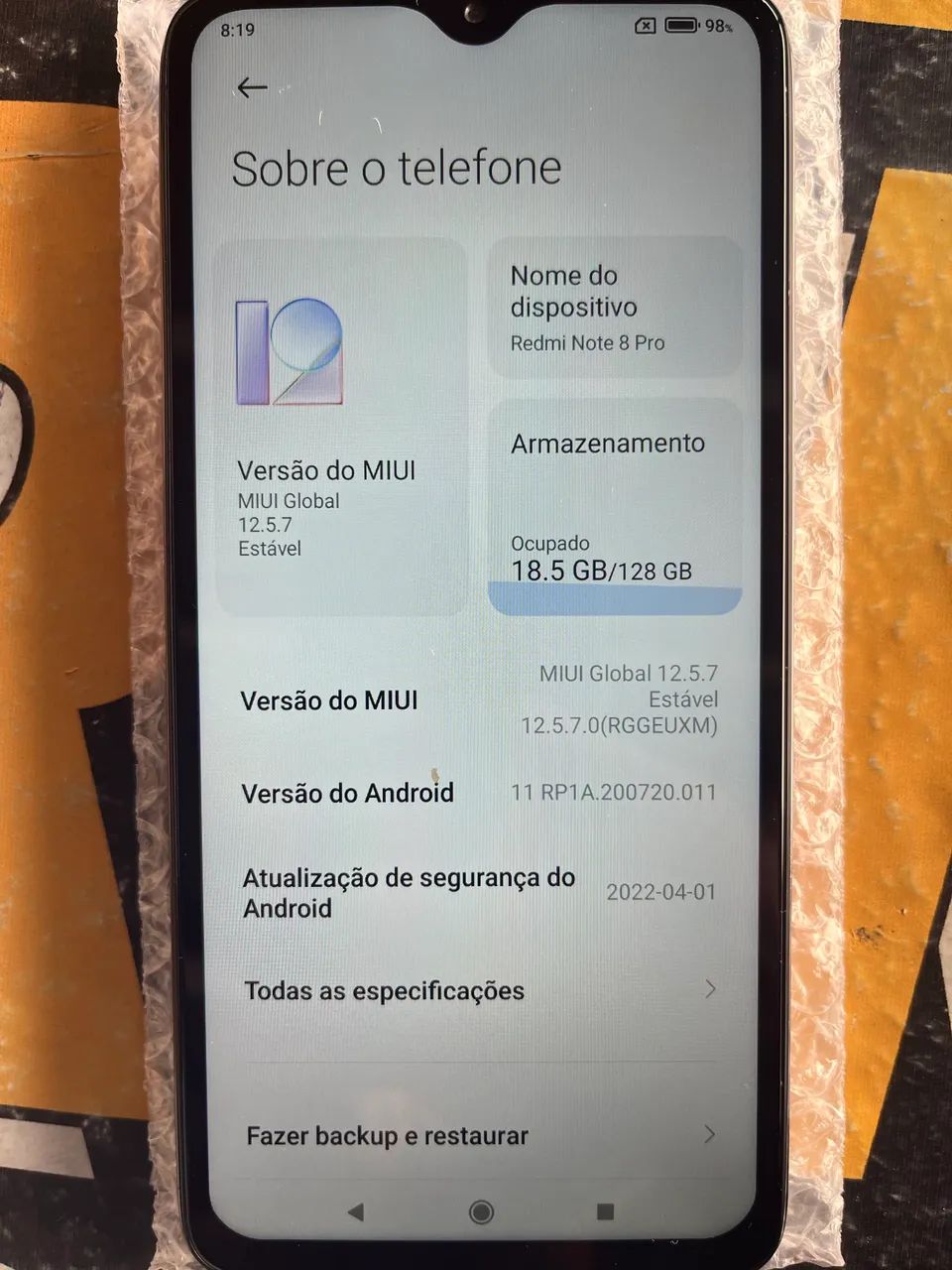 Redmi Note 8 Pro 128GB 6RAM BEM CONSERVADO  - Foto 3