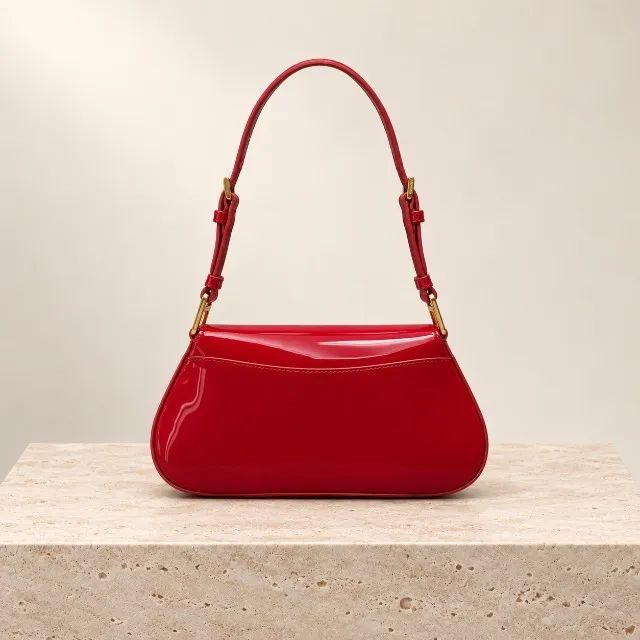 Bolsa Prada Cleo de ombro vermelha - Foto 3