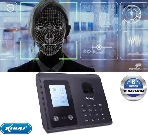 Knup RE1032 Digital Time Clock - Biometric and Password Authentication