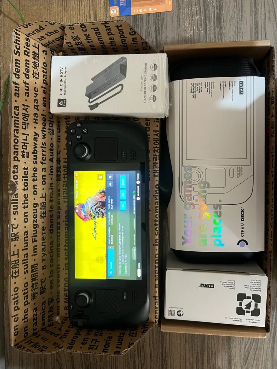 Steam Deck LCD 512gb (ESTADO NOVO) - Docks, Capas, Cabos, Cases