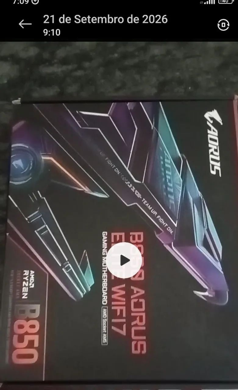 Vendo placa Mãe B850 Aorus Elite DDR5 novinha - Foto 2