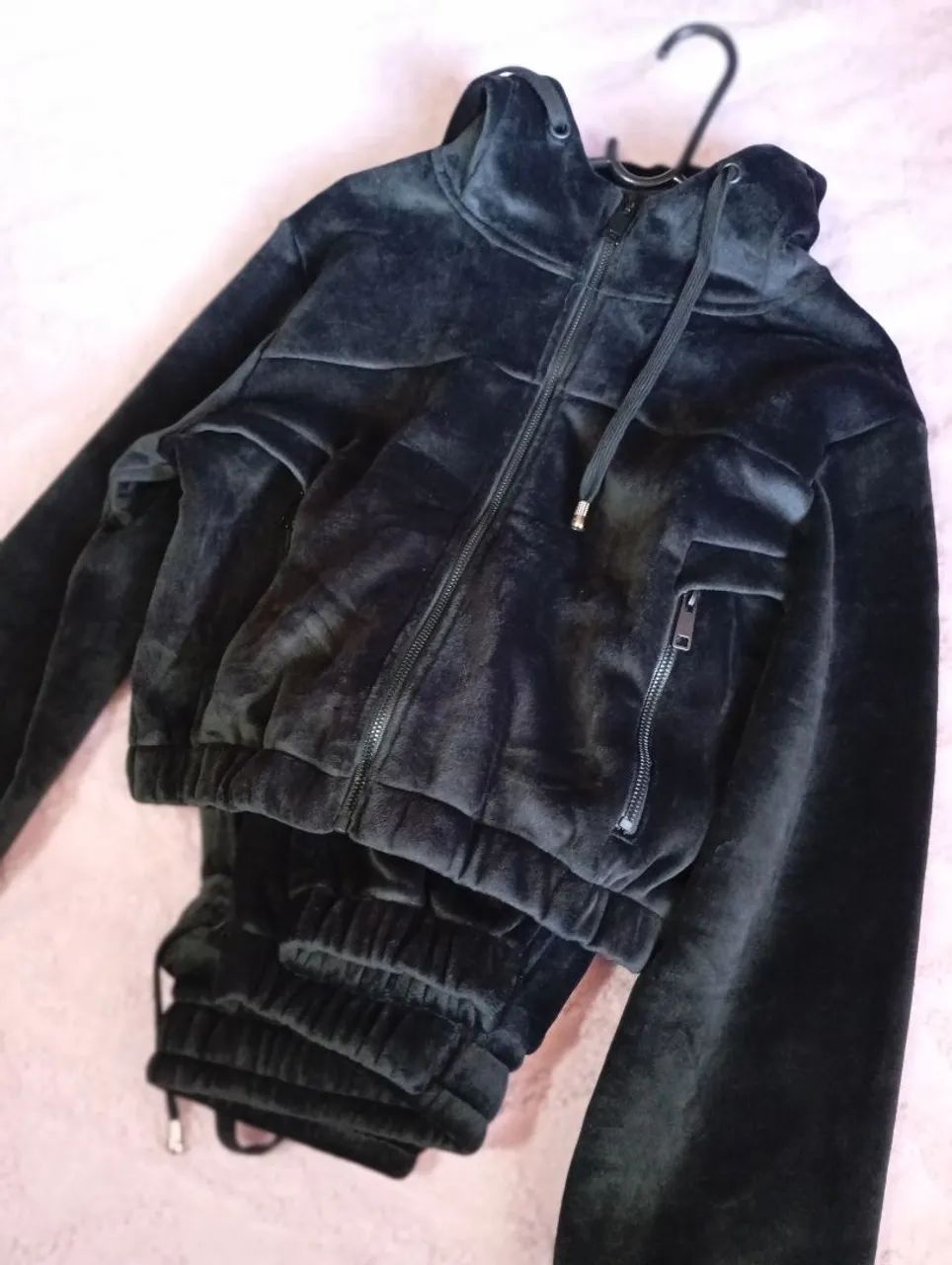 Blusa feminina nova de veludo 