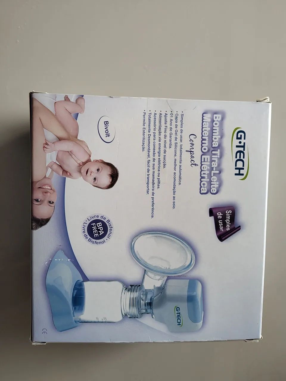 Bomba Tira-Leite Materno Elétrica G-Tech Compact - Bivolt - Foto 2