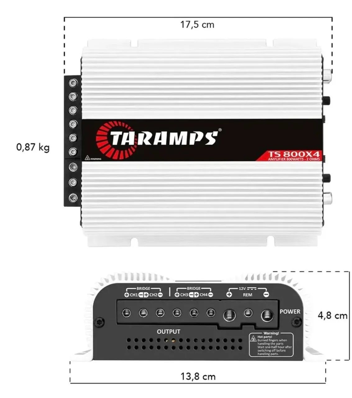 Modulo amplificador taramps ts 800x4  - Foto 2
