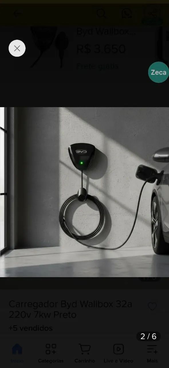 Wallbox original Byd nunca utilizado - Foto 4