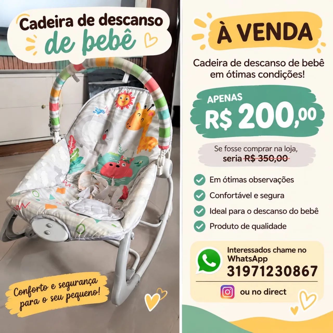 Cadeirinha de balanço 