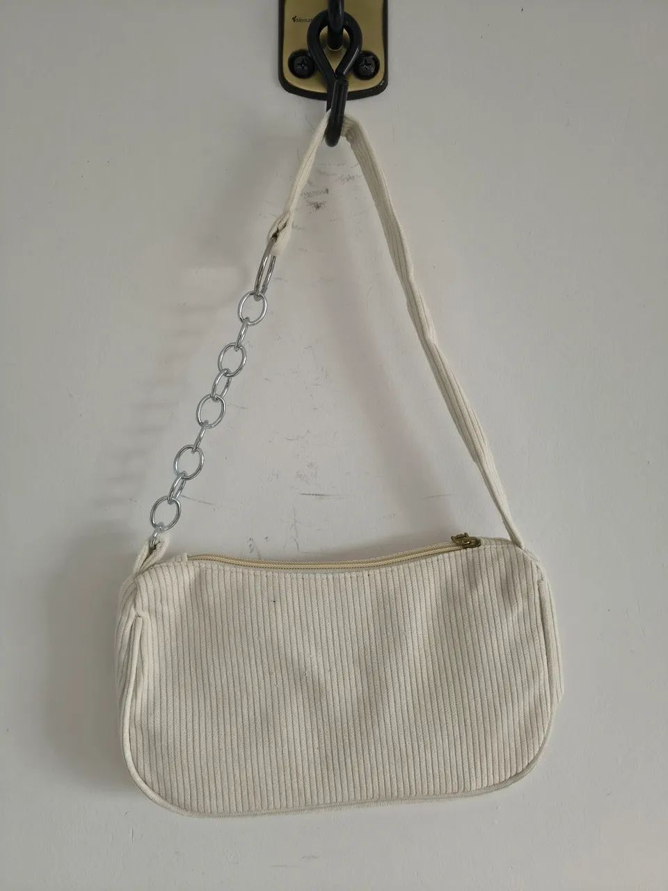 Bolsa de Ombro Baguete Off White
