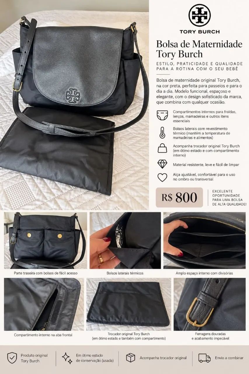 Bolsa Maternidade Tory burch semi nova