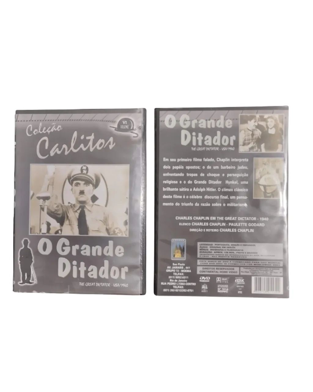 Lote 4 DVDs Charlie Chaplin - Coleção Carlitos - Foto 3