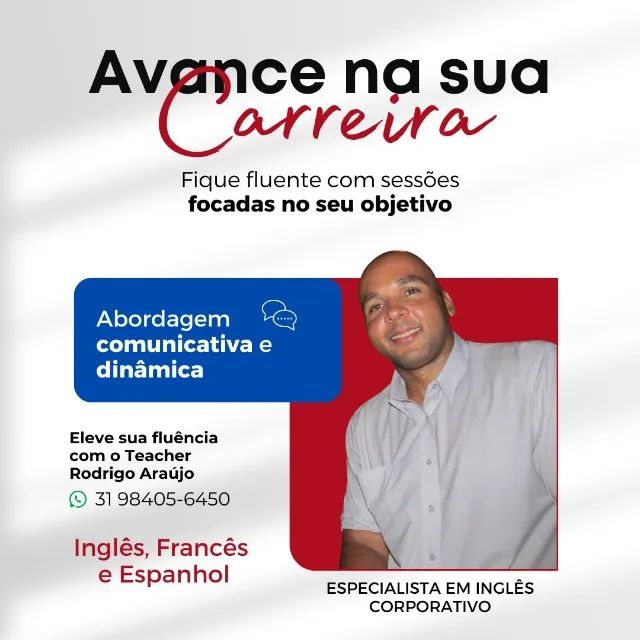 Aulas de inglês, francês e espanhol com mentoria personalizada.