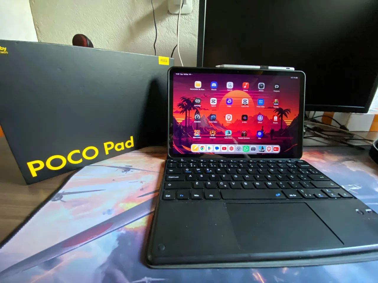 Tablet poco pad gamer  troco  256gb ram 8+8 tela 120hz tela 12.1 polegadas  - Foto 2