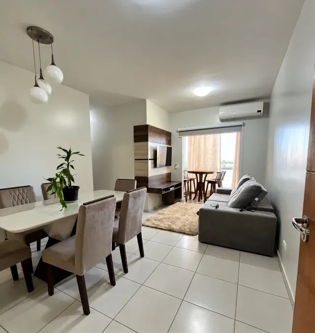 Apartamento com 3 quartos mobiliado, climatizado e com área de lazer no Veredas do Madeira