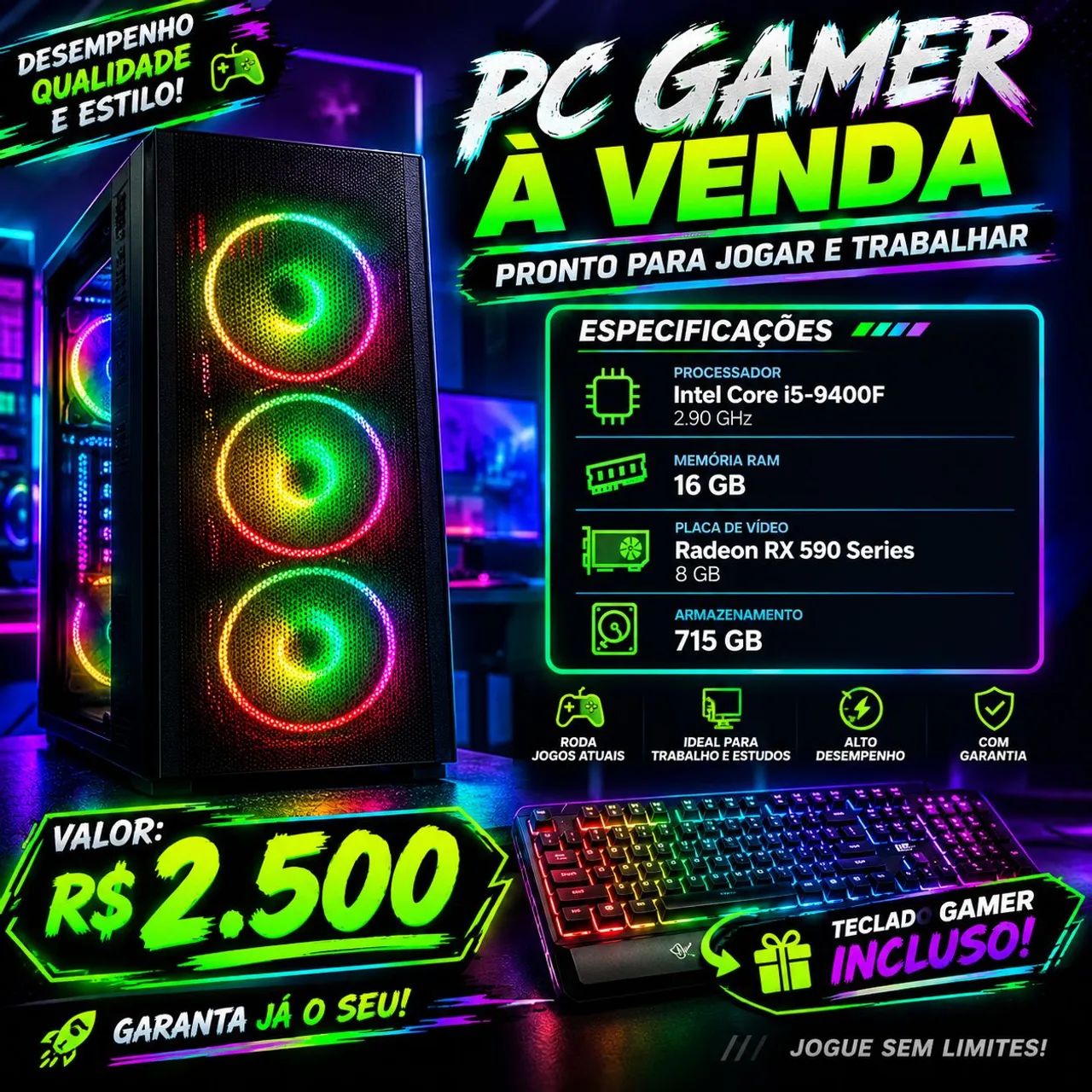 Pc gamer I59GERACAO 