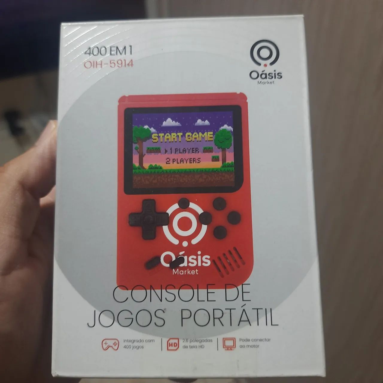 Console de jogos portátil Oásis 