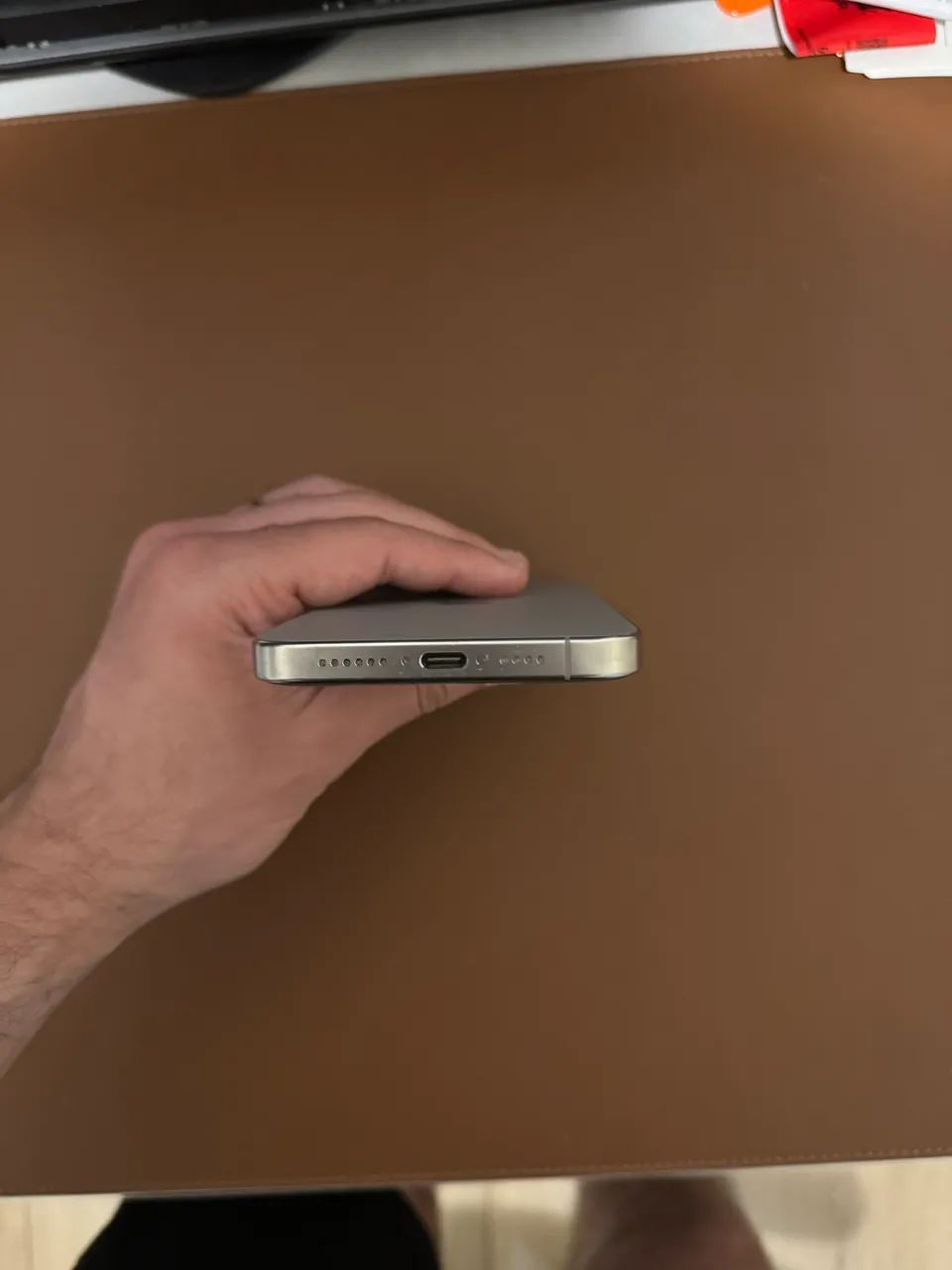 iPhone 15 Pro Max 512GB Titânio Natural - Caixa e Acessórios - Impecável - Foto 3
