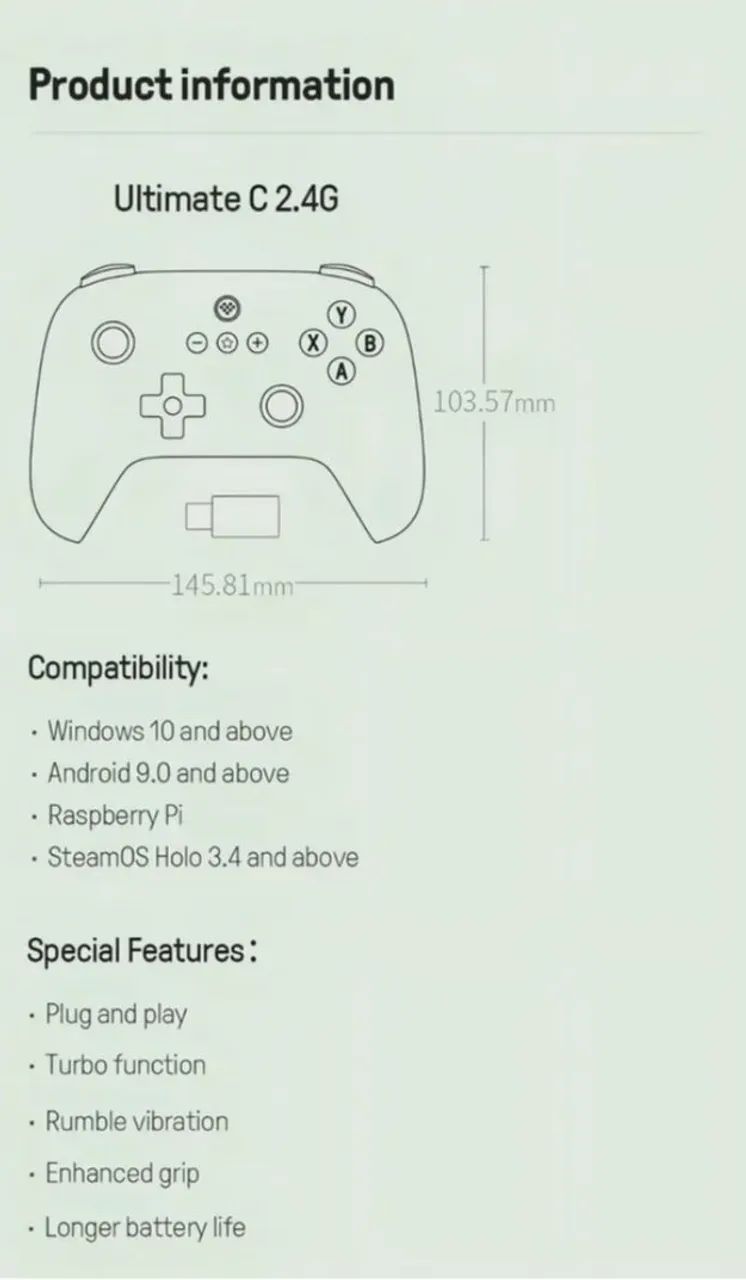 Controle 8Bitdo 2C Últimate Wireless - Foto 2