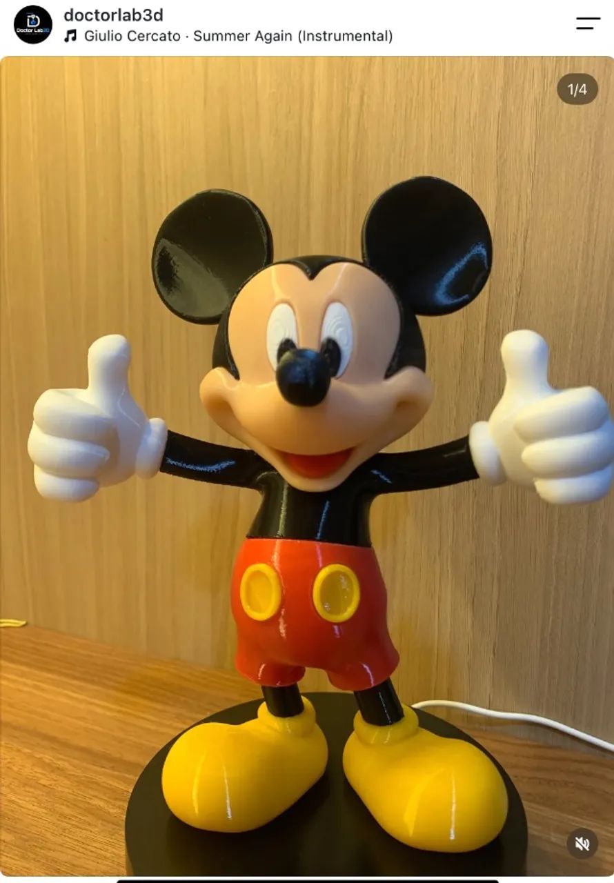 Action Figure Mickey com 22cm
