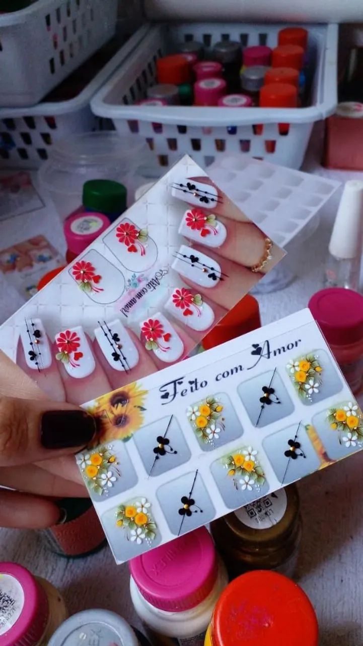 Adesivo de unhas artesanal  - Foto 3