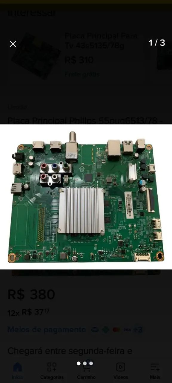 Placa principal tv philips 55pug6513/78