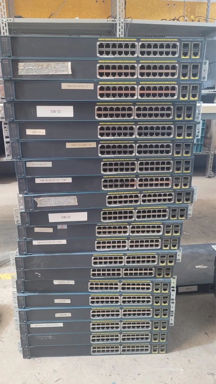 Lote Cisco - Switchs, Roteadores e Servidores