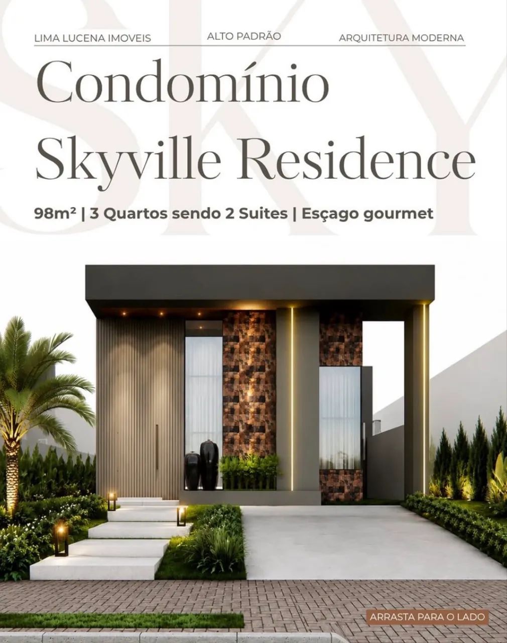 Skyville - 03 Quartos sendo 02 suites - Area gourmet coberta