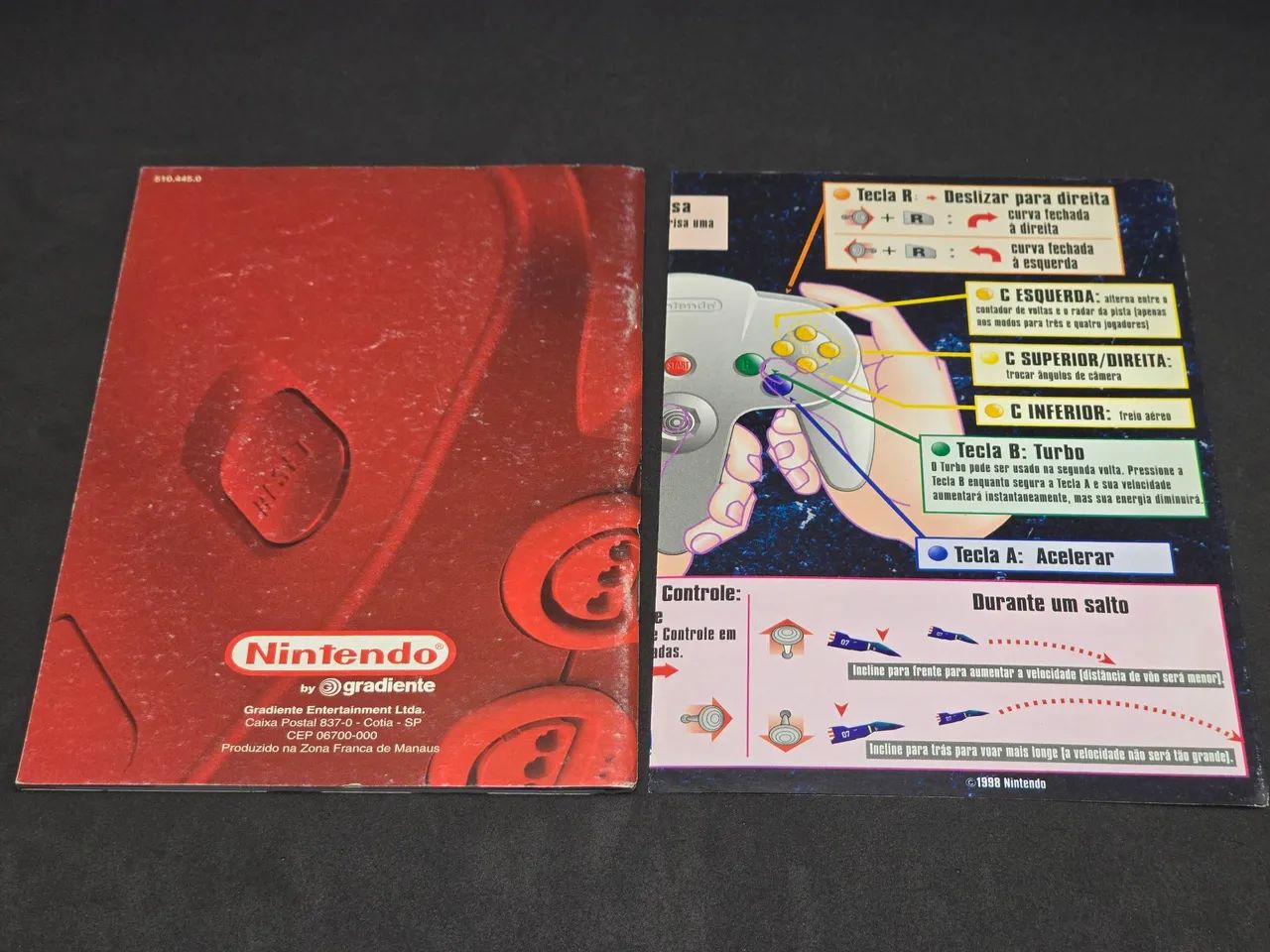 Manual e Folheto F-Zero X Nintendo 64 GRADIENTE ORIGINAL - Foto 2