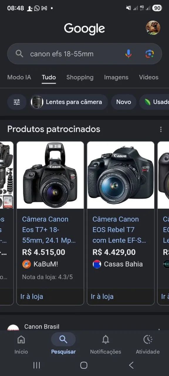 Câmera canon zerada - Foto 3