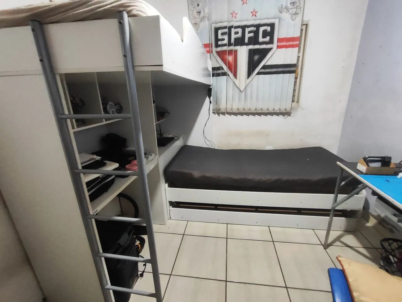 Beliche com cama auxiliar, baú e escrivaninha  - Foto 5