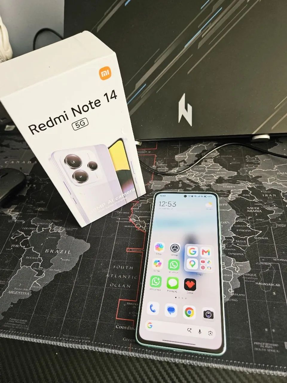 Redmi Note 14 5G 256GB 8GB RAM Verde + Caixa - Foto 4
