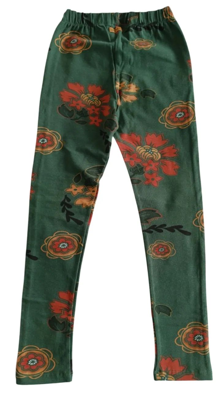 Calça legging infantil verde - Foto 4