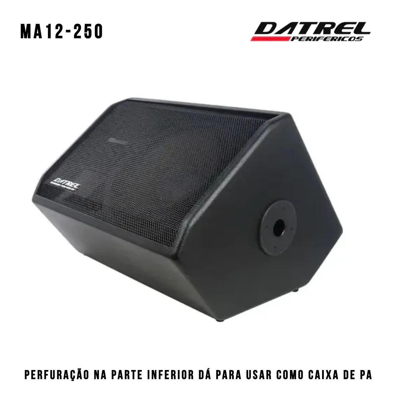 Caixa de Som Monitor Metorno Ativo Datrel MA12-250 12 polegadas 250 w rms - Foto 4