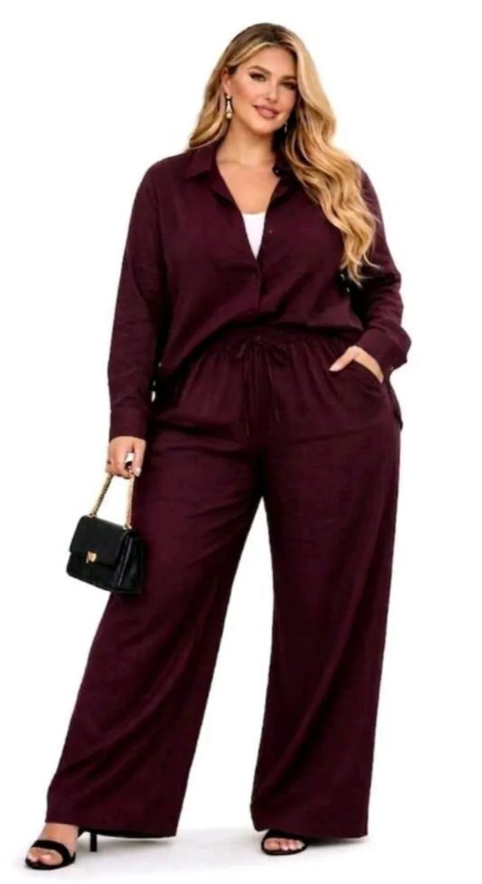Conjunto plus size G3 de viscolinho