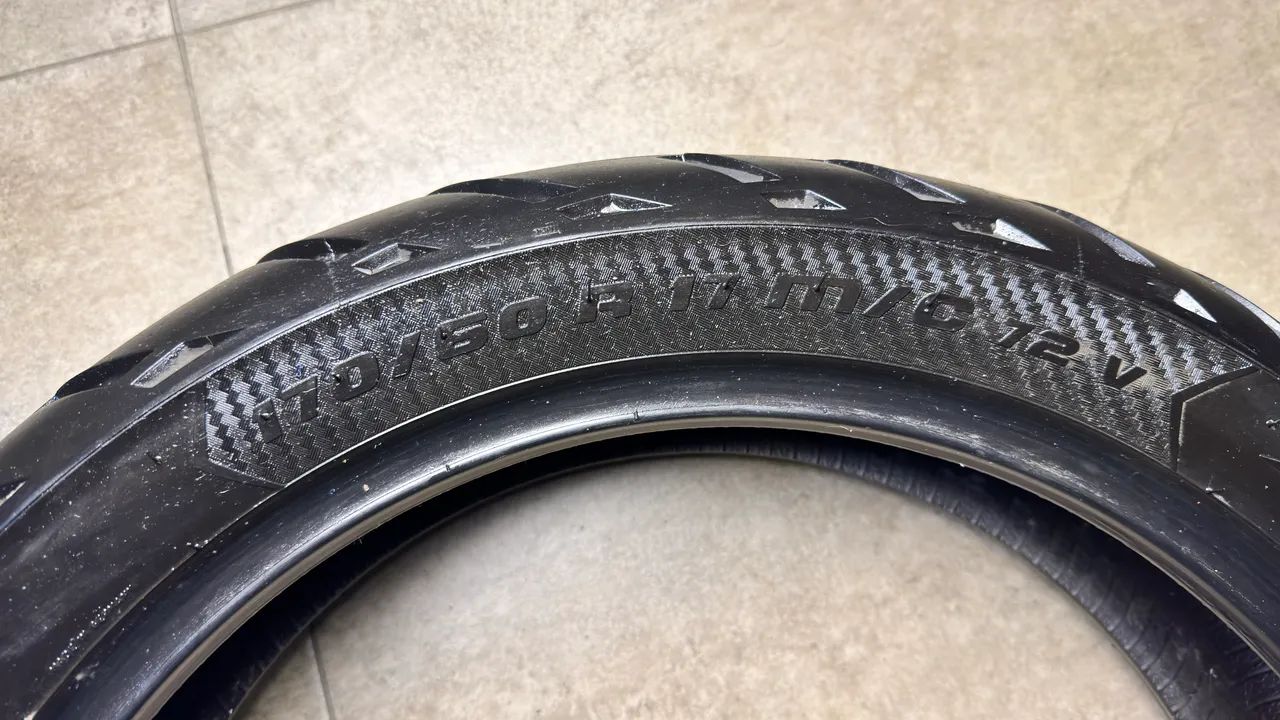 Vendo par Pneus moto meia vida 120/70R19 e 170/60R17 - Foto 4