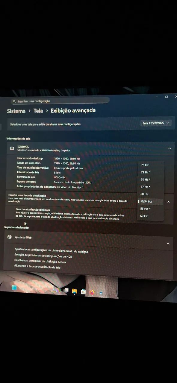 Vendo monitor aoc - 19.5 polegadas 75hz - Foto 4