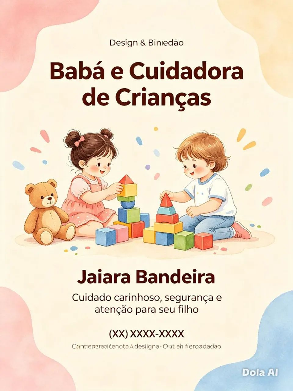 Cuidadora de criança em minha residência 