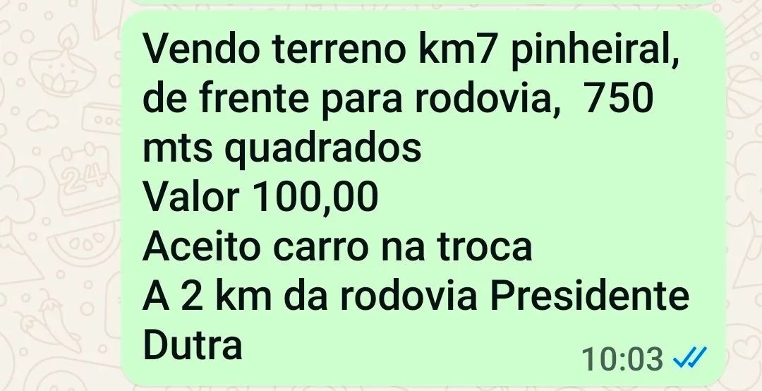 Vendo terreno em Pinheiral