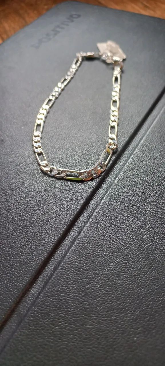 Vendo Pulseira de Prata Masculina!!! - Foto 2