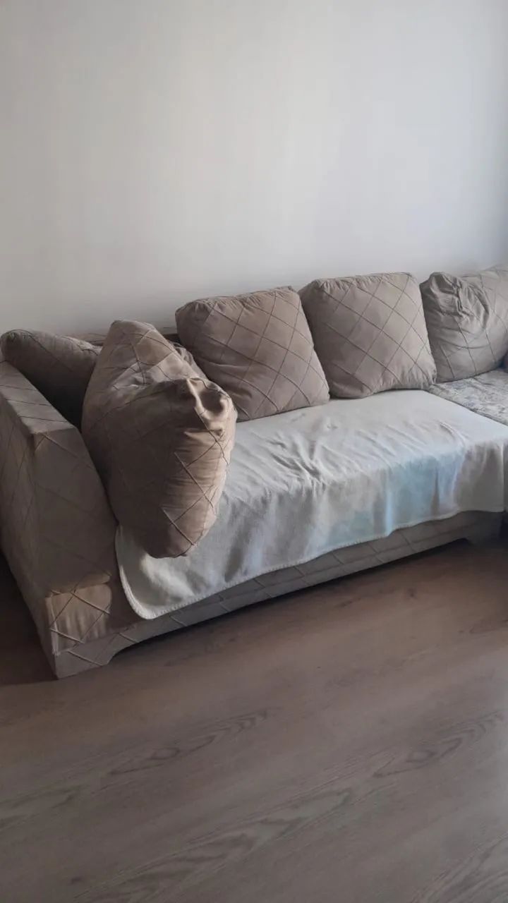 Sofá em L | Marrom | Seminovo